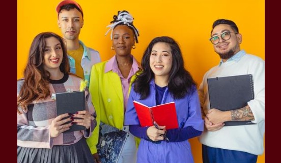 A person looking at a digital device.